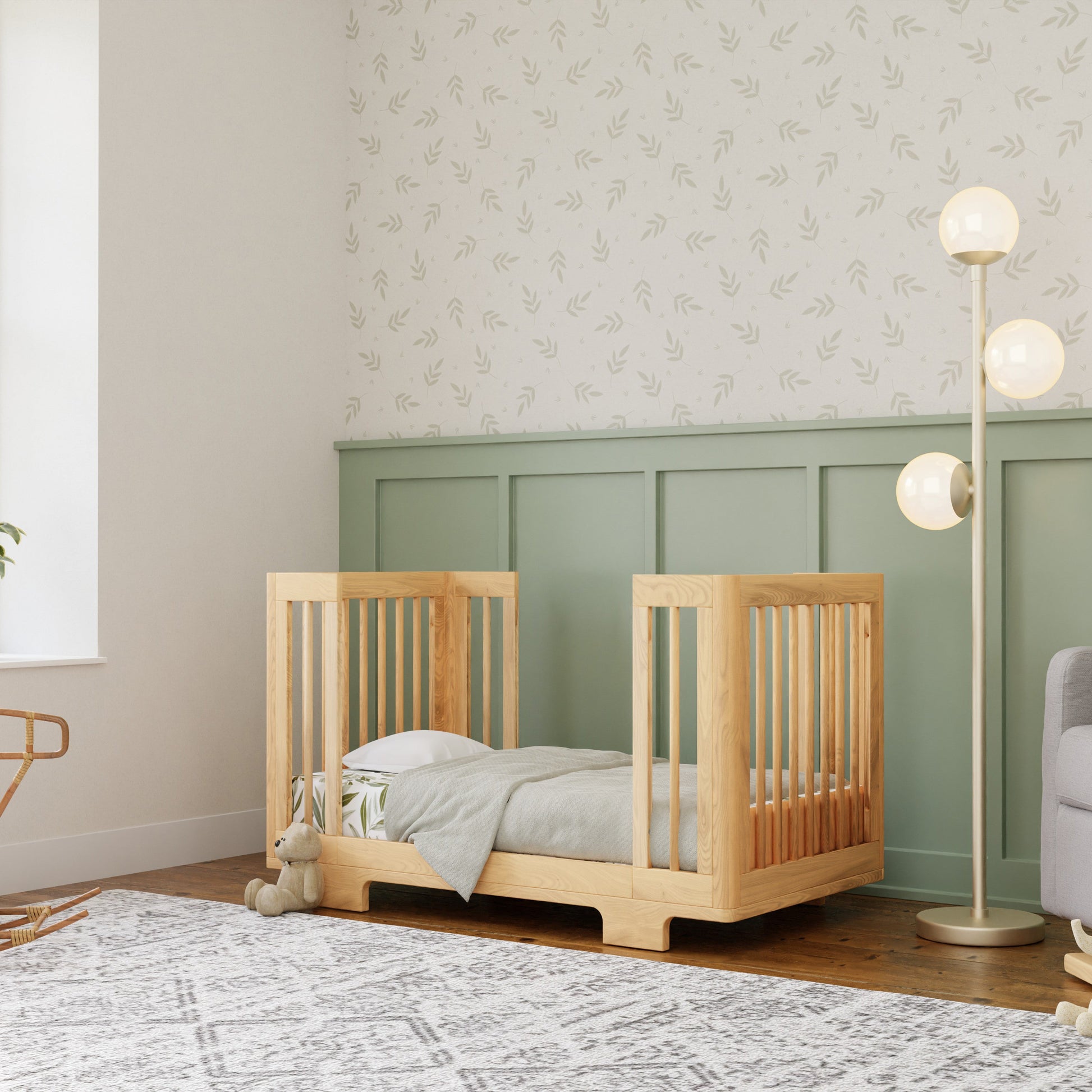 M23401N,Yuzu 8-in-1 Convertible Crib w/All-Stages Conversion Kits in Natural