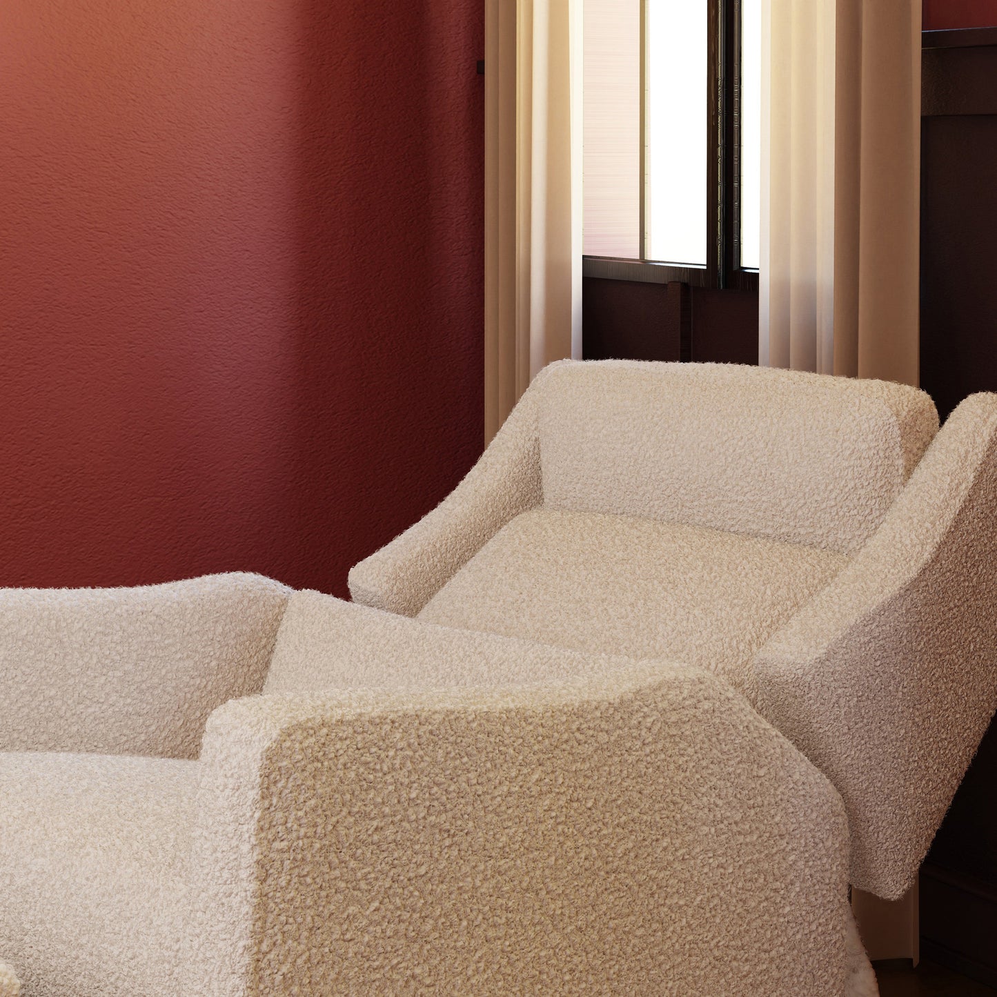 M11286AT,Kiwi Plus Power Glider Recliner w/ Power Headrest in Almond Teddy Loop