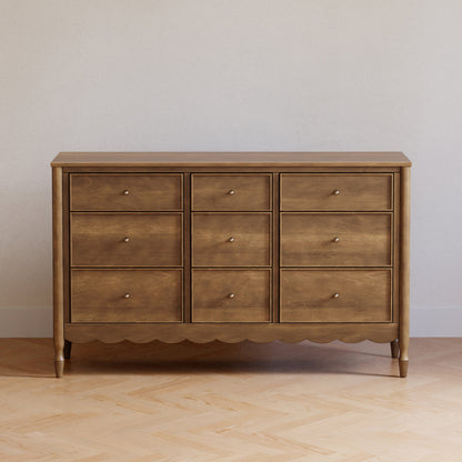 M32328NL,Ambrosia 9-Drawer Assembled Dresser in Natural Walnut
