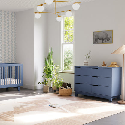 M4216CVB,Hudson 6-Drawer Double Dresser  Assembled in Cove Blue