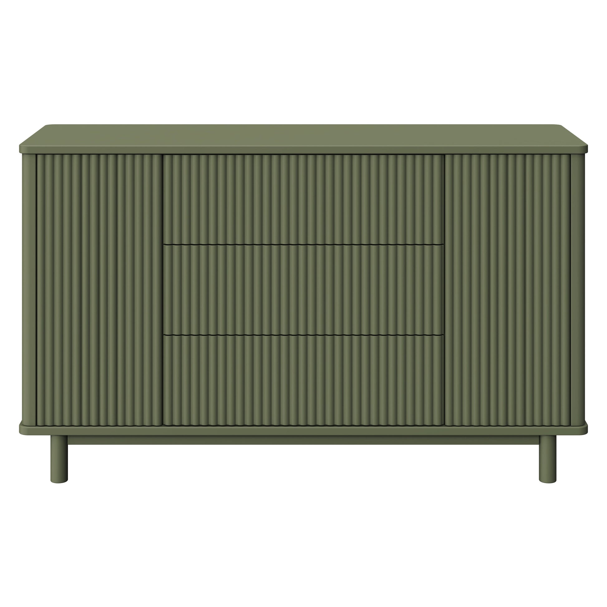 M29816OL,Pogo Tambour Assembled Dresser in Olive
