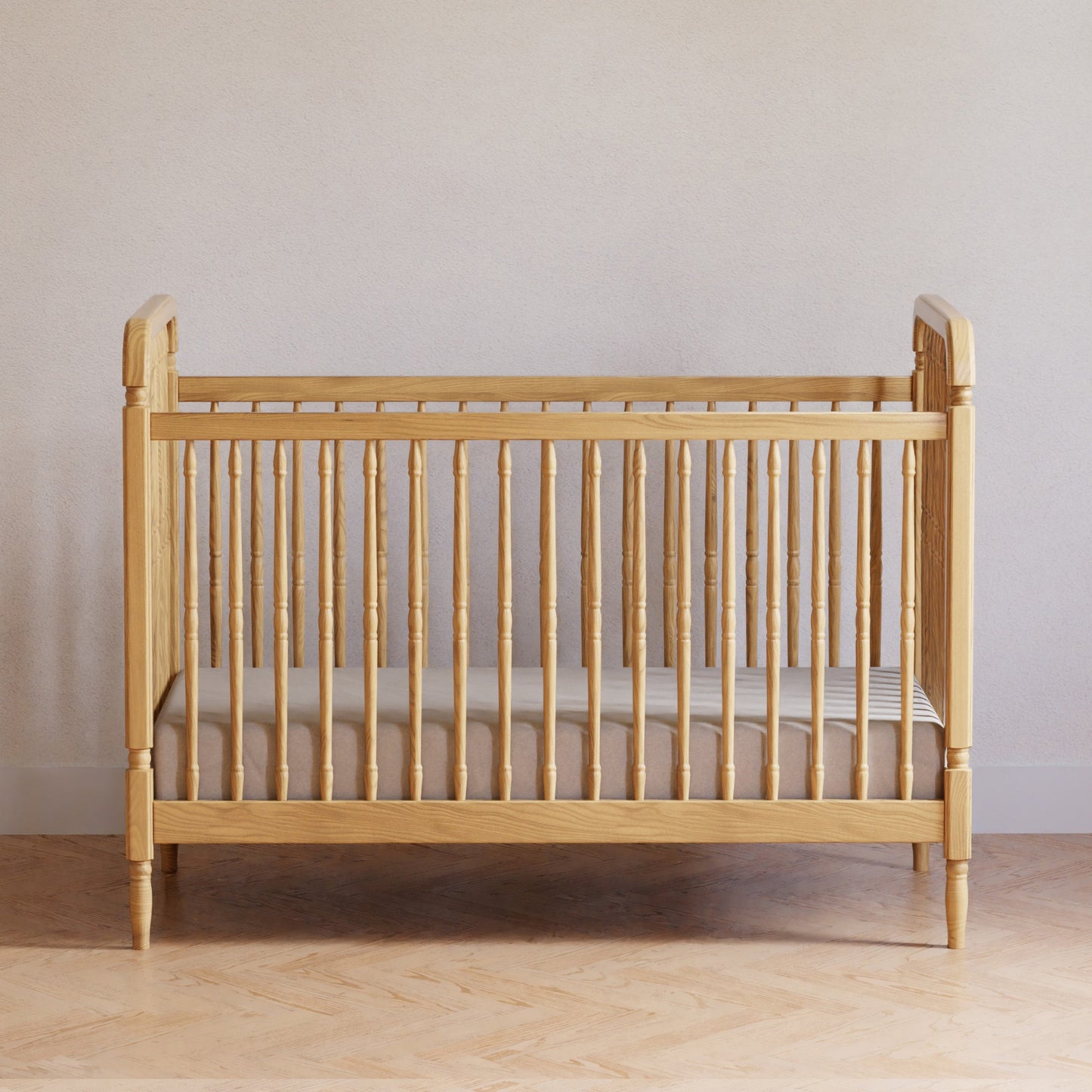 M7101HY,Liberty 3-in-1 Convertible Spindle Crib w/Toddler Bed Conversion Kit in Honey