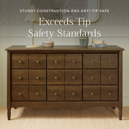 M7128NL,Liberty 9-Drawer Assembled Dresser in Natural Walnut