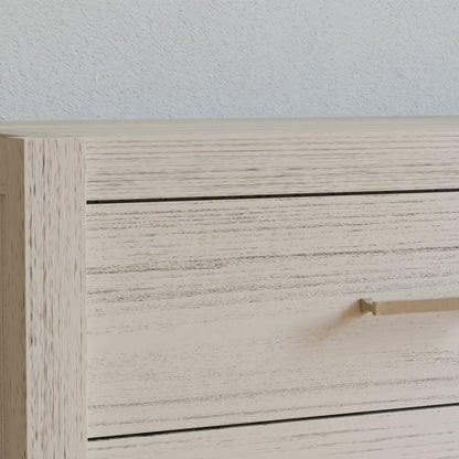 B26416WDF,Hemsted 6-Drawer Assembled Dresser in White Driftwood