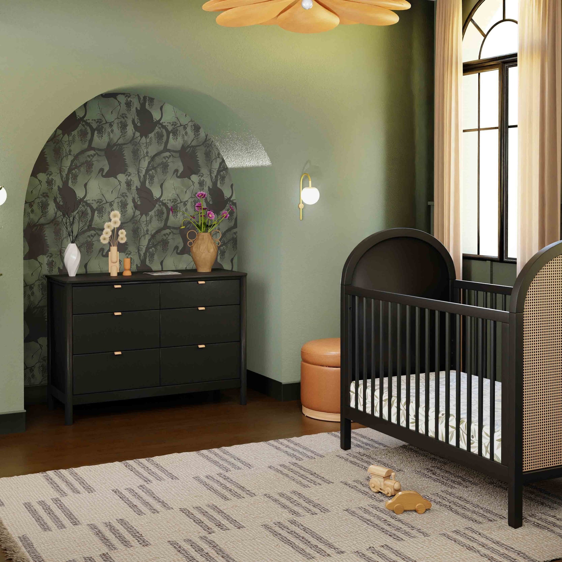 M25616B,Bondi 6-Drawer Assembled Dresser in Black