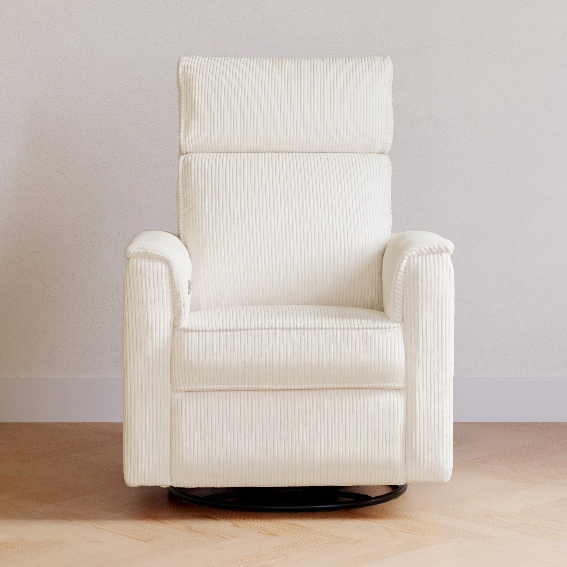 B17186YC,Willa Plus Power Glider Recliner w/ Power Headrest in Ivory Corduroy