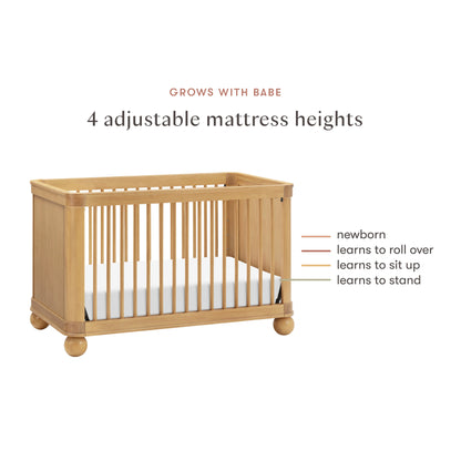 M31801HY,Crosby 3-in-1 Convertible Crib in Honey