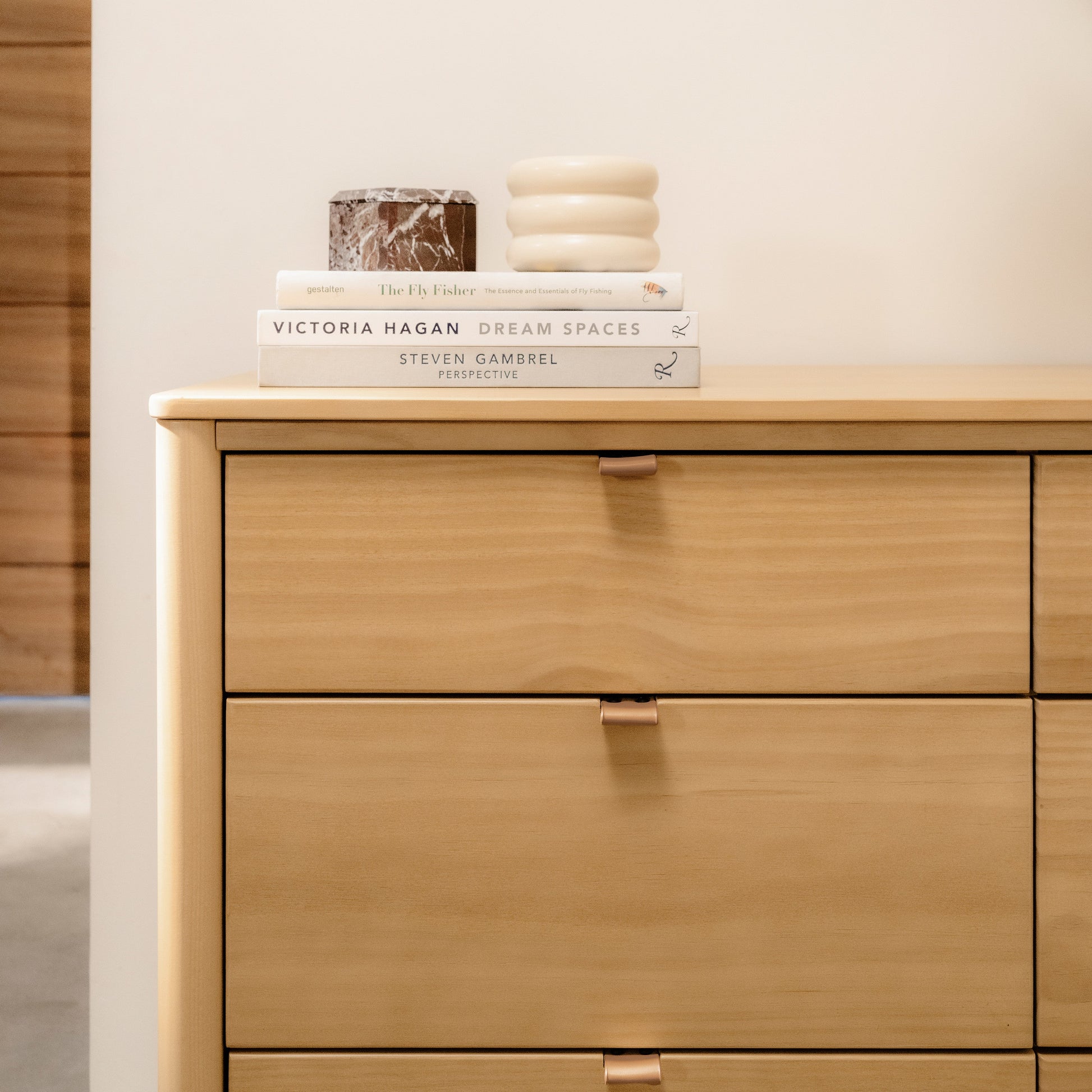 M25616HY,Bondi 6-Drawer Assembled Dresser in Honey