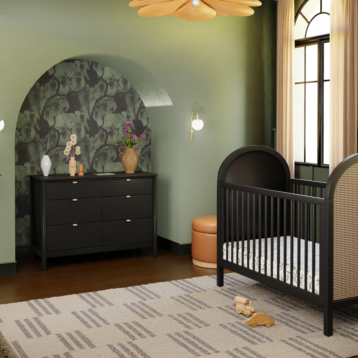 M25616B,Bondi 6-Drawer Assembled Dresser in Black