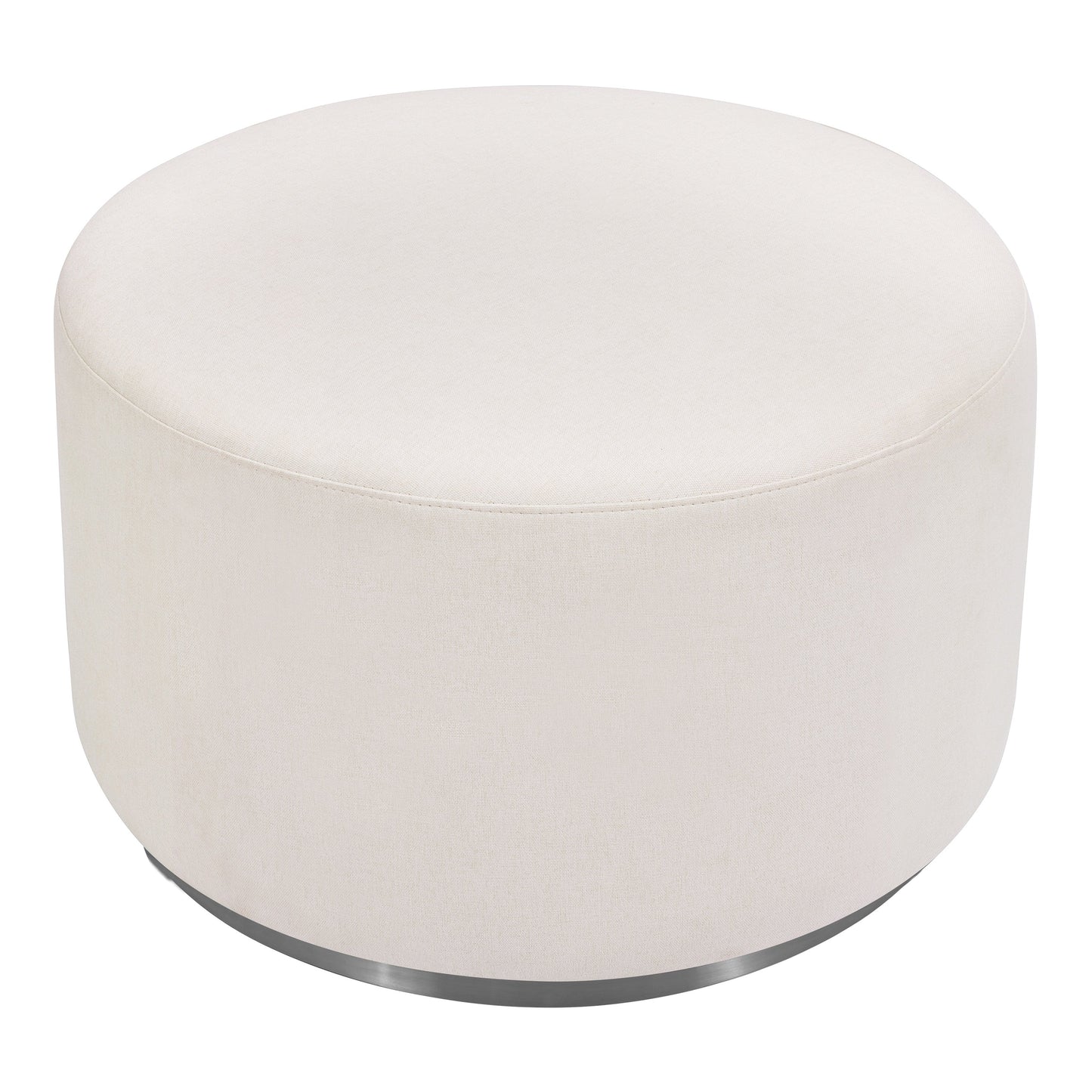 M10185PCMEW,Tuba Gliding Ottoman in Performance Cream Eco-Weave