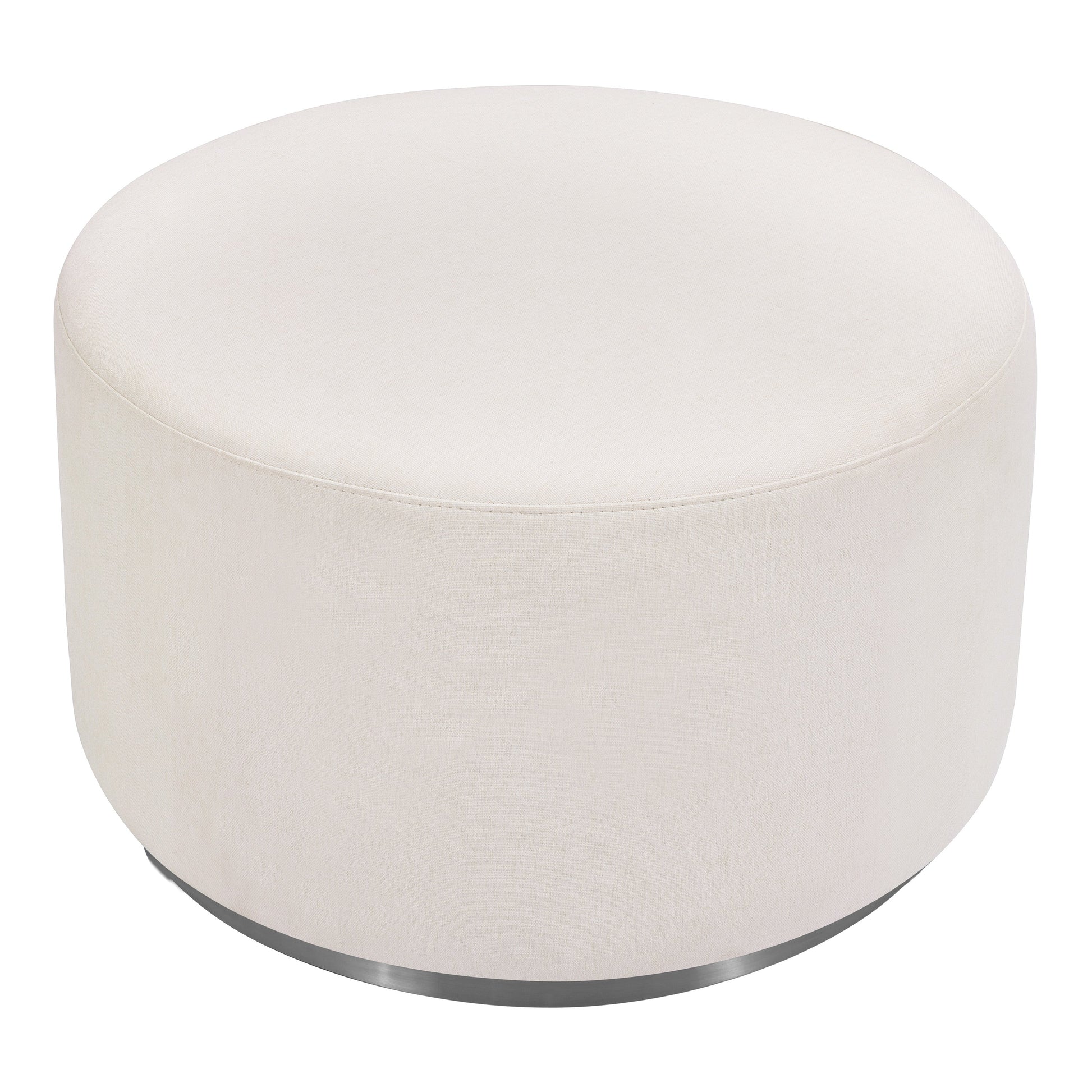 M10185PCMEW,Tuba Gliding Ottoman in Performance Cream Eco-Weave