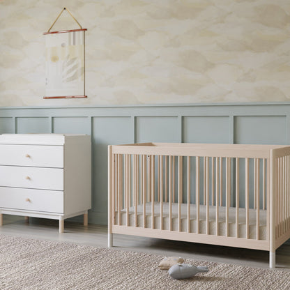 M12901NXW,Gelato 4-in-1 Convertible Crib w/Toddler Conversion Kit in Washed Natural  W Feet