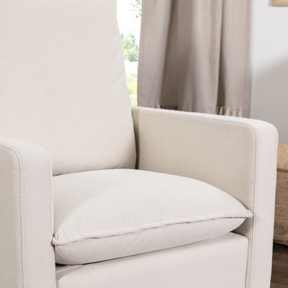 M20987PCMEW,Cali Pillowback Swivel Glider in Performance Cream Eco-Weave