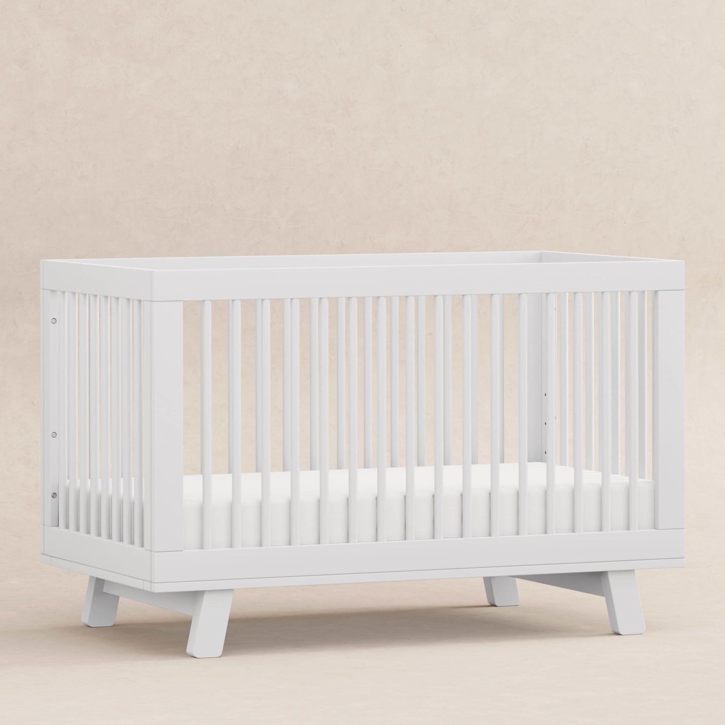 M4201W,Hudson 3-in-1 Convertible Crib w/Toddler Bed Conversion Kit in White Finish