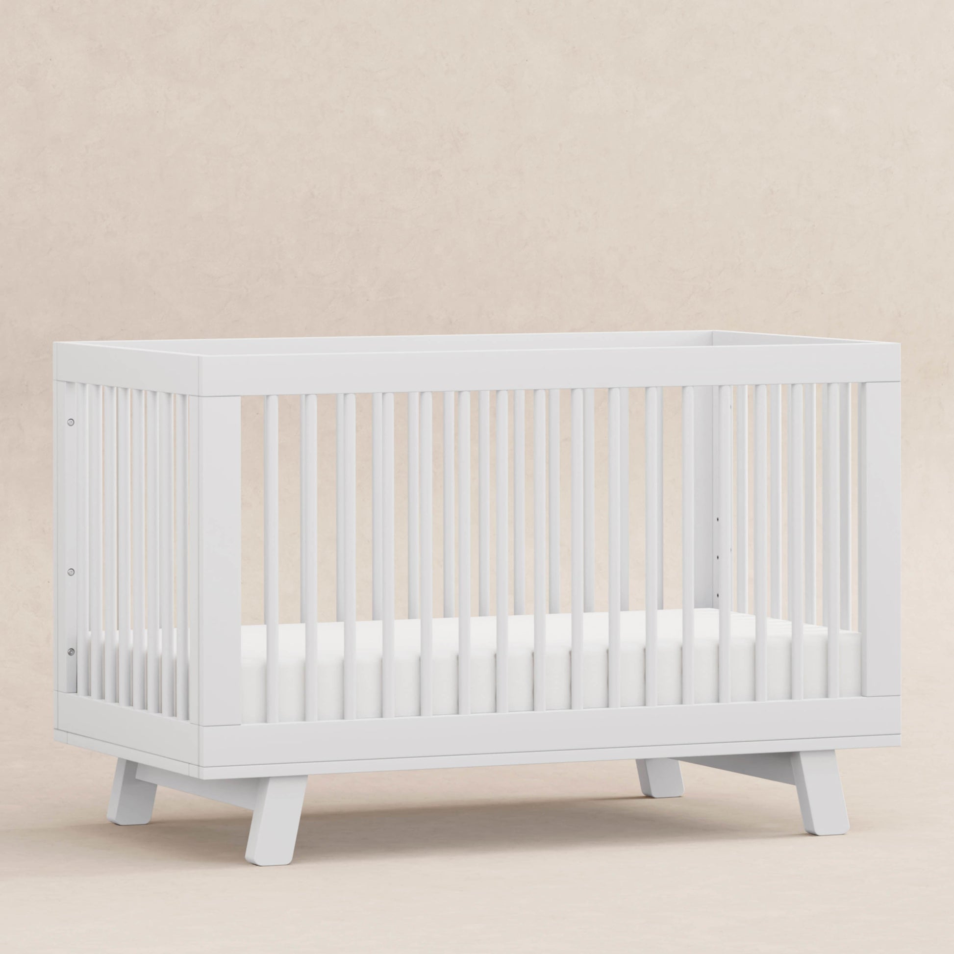M4201W,Hudson 3-in-1 Convertible Crib w/Toddler Bed Conversion Kit in White Finish