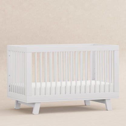 M4201W,Hudson 3-in-1 Convertible Crib w/Toddler Bed Conversion Kit in White Finish