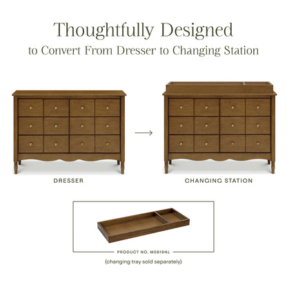 M7116NL,Liberty 6-Drawer Assembled Dresser in Natural Walnut