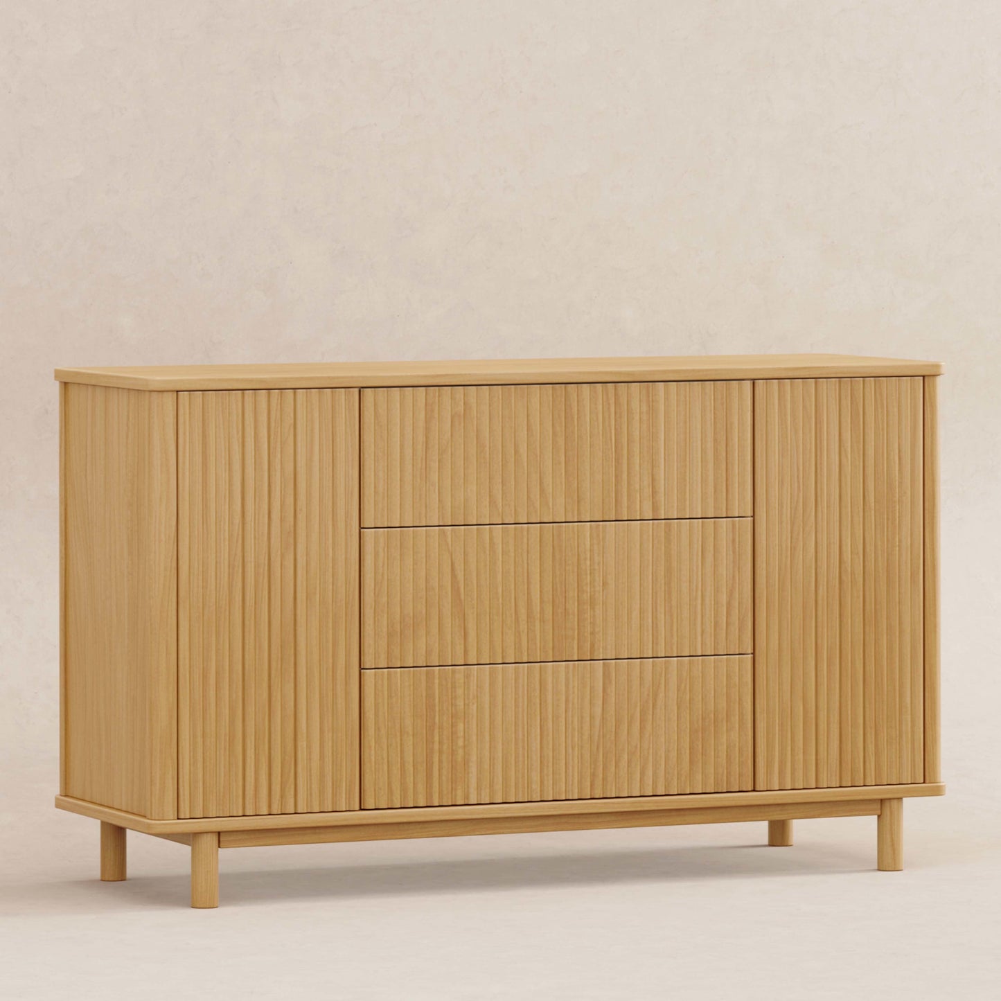M29816HY,Pogo Tambour Assembled Dresser in Honey