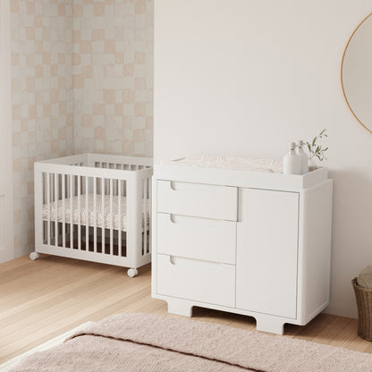 M23401W,Yuzu 8-in-1 Convertible Crib w/All-Stages Conversion Kits in White