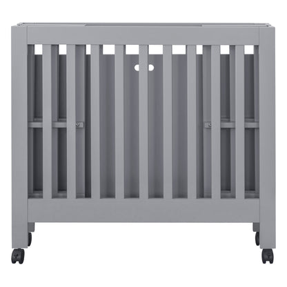 M6698G,Origami Mini Crib in Grey Finish