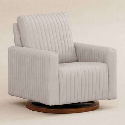 Poe Channeled Swivel Glider in Eco-Performance Fabric | Water Repellent & Stain Resistant