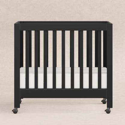 M6698B,Origami Mini Crib in Black Finish