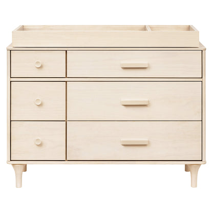 M9016NX,Lolly 6-Drawer Double Dresser  Assembled in Washed Natural