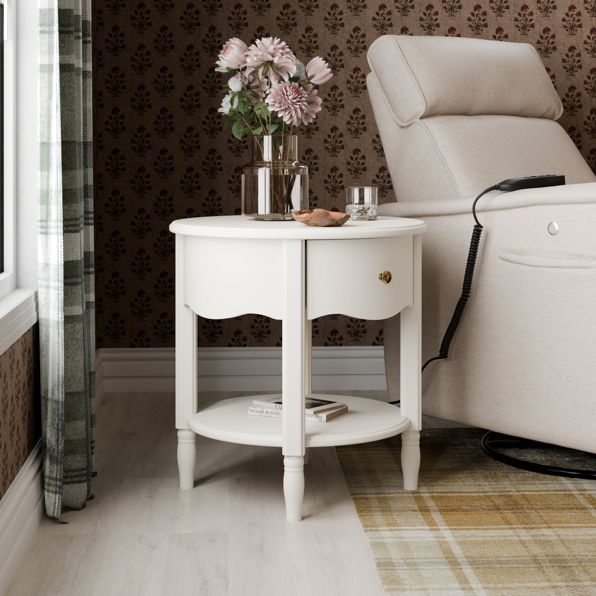 M7160RW,Liberty Assembled Nightstand in Warm White