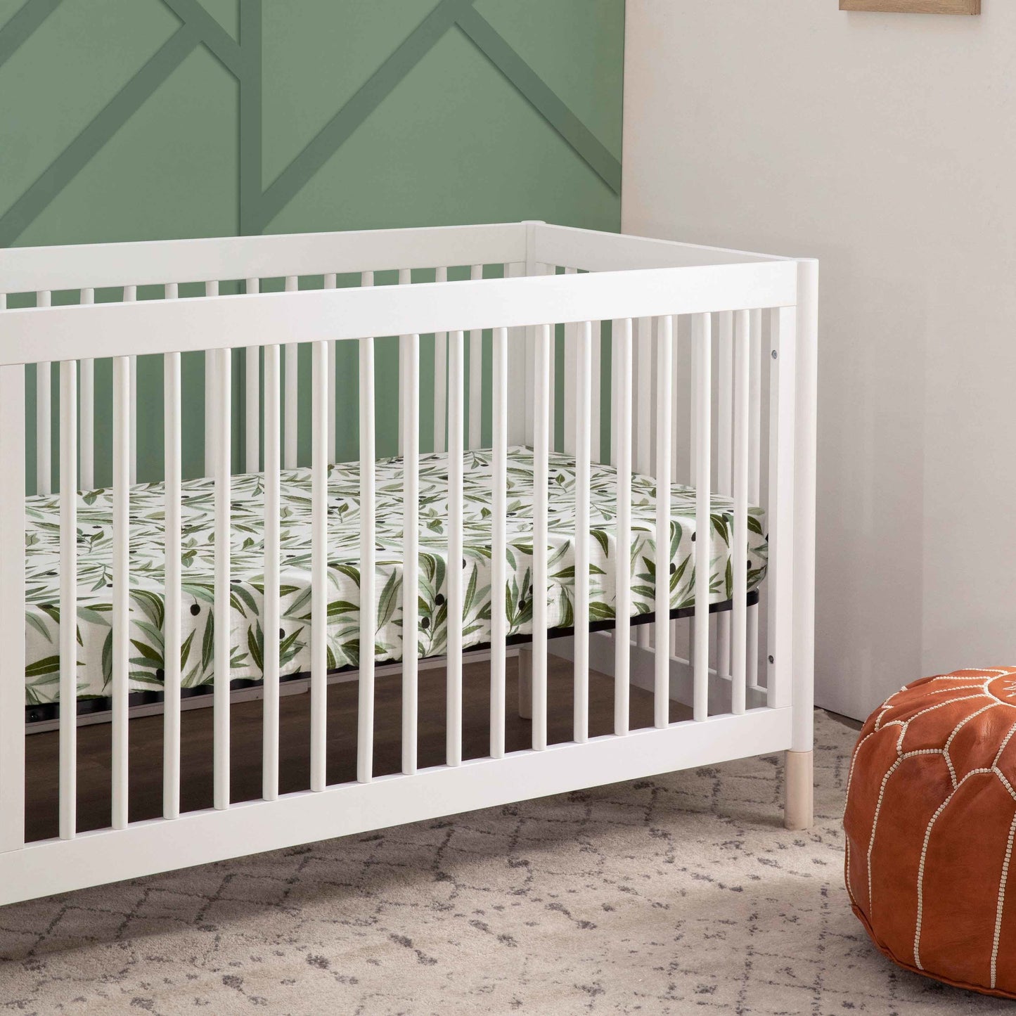 M12901WNX,Gelato 4-in-1 Convertible Crib w/Toddler Conversion Kit in White  NX Feet