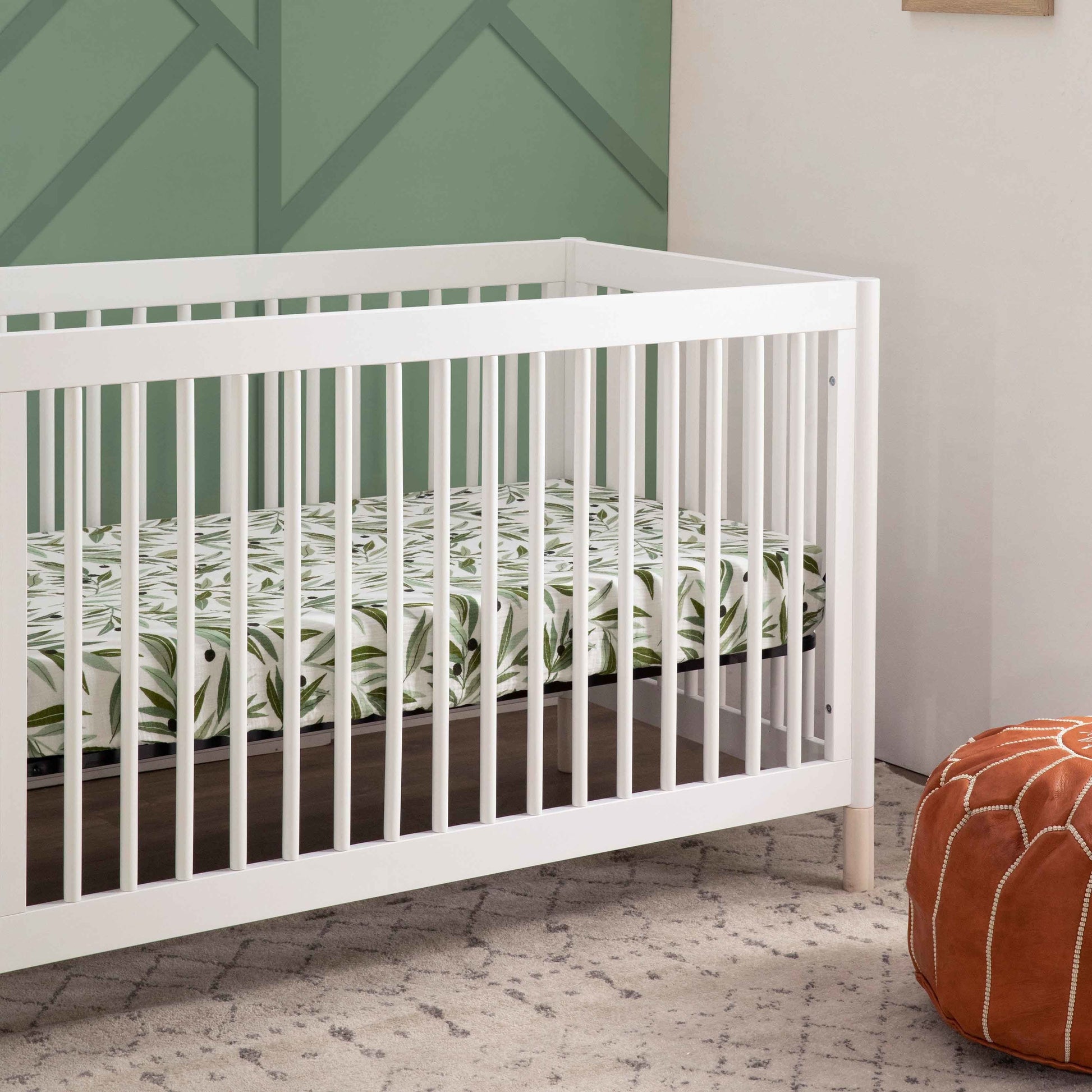 M12901WNX,Gelato 4-in-1 Convertible Crib w/Toddler Conversion Kit in White  NX Feet
