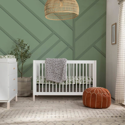 M12901WNX,Gelato 4-in-1 Convertible Crib w/Toddler Conversion Kit in White  NX Feet