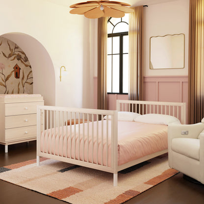 M12901NXW,Gelato 4-in-1 Convertible Crib w/Toddler Conversion Kit in Washed Natural  W Feet