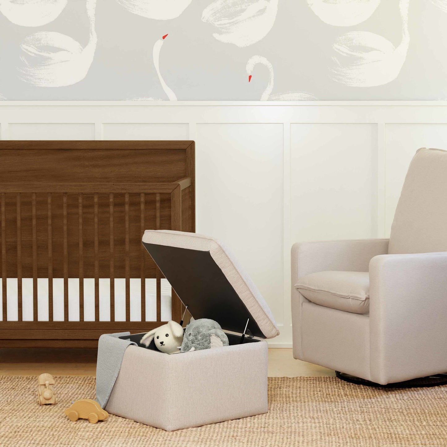 M20985PBEW,Cali Storage Ottoman in Performance Beach Eco-Weave