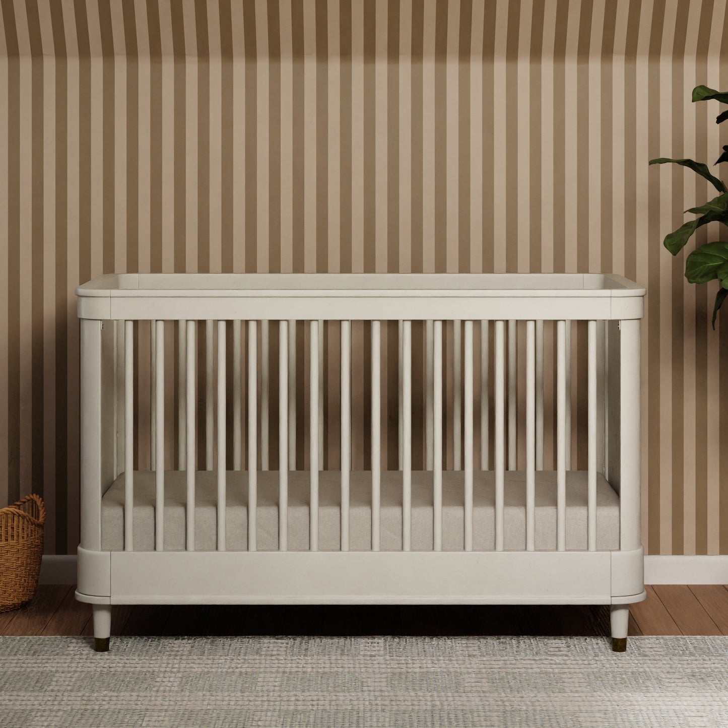 B14301RW,Tanner 3-in-1 Convertible Crib in Warm White