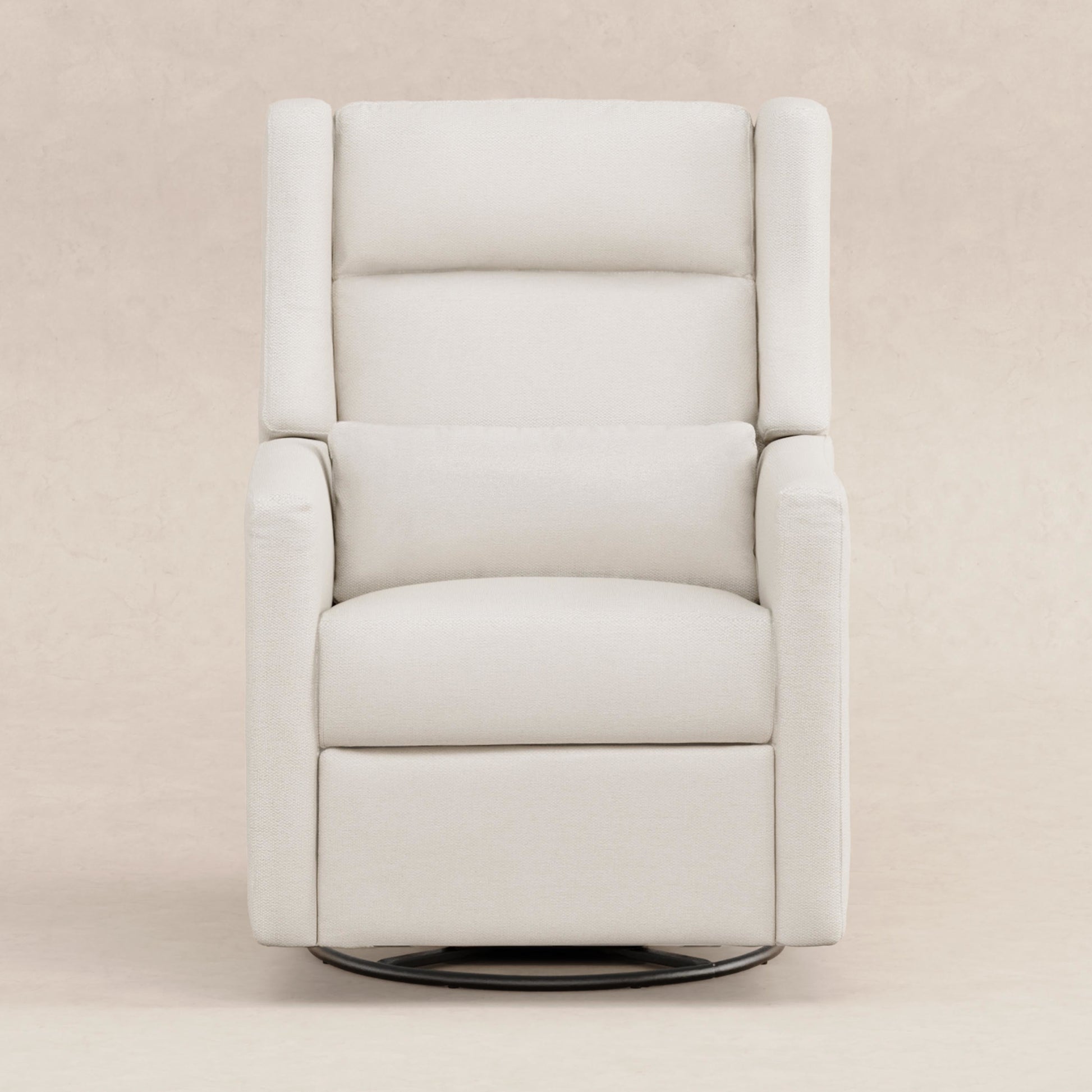 M11286PCMEW,Kiwi Plus Power Glider Recliner w/ Power Headrest in Performance Cream Eco-Weave