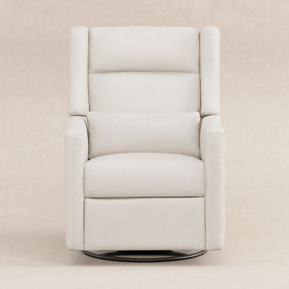 M11286PCMEW,Kiwi Plus Power Glider Recliner w/ Power Headrest in Performance Cream Eco-Weave