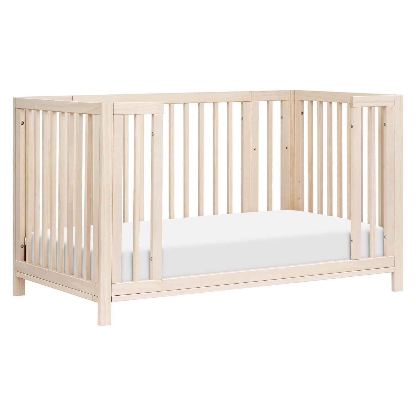 M30880NX,Rolli 9-in-1 Convertible All-Stages?? Crib w/ Bassinet & Toddler Bed Kits in Washed Natural