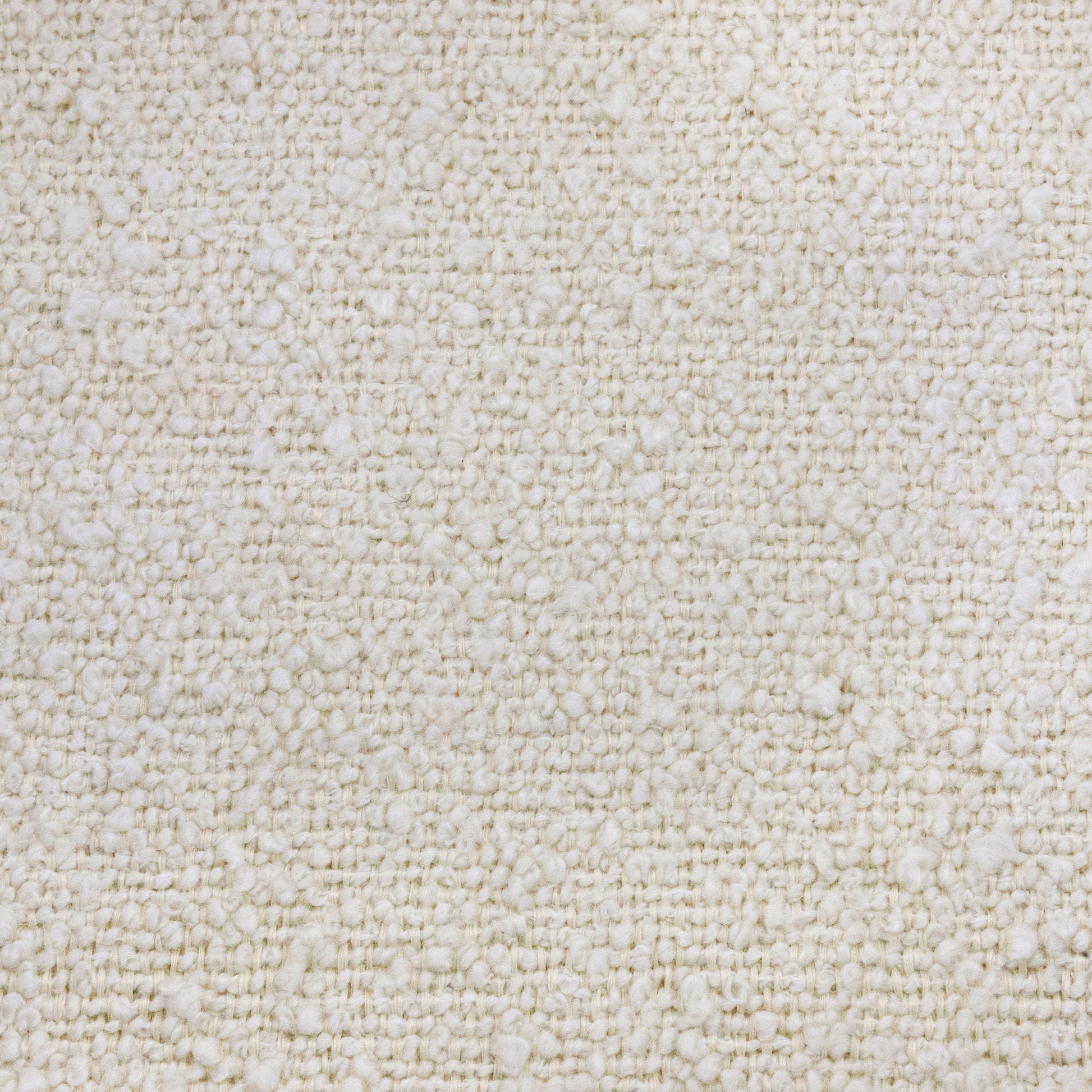 M21785WBIF,Crawford Gliding Ottoman in Ivory Boucle with Ivory Tassel Fringe