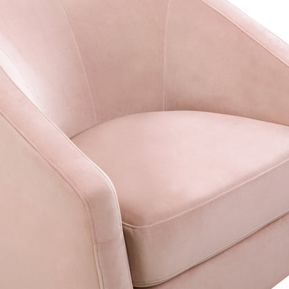 M5887BPV,Madison Swivel Glider in Blush Pink Velvet