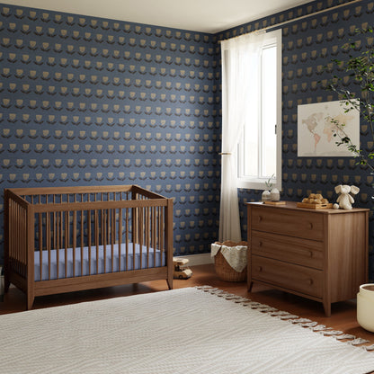 M10301NL,Sprout 4-in-1 Convertible Crib w/Toddler Bed Conversion Kit in Natural Walnut