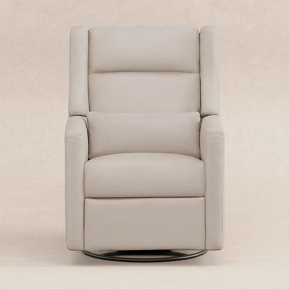 M11286PBEW,Kiwi Plus Power Glider Recliner w/ Power Headrest in Performance Beach Eco-Weave
