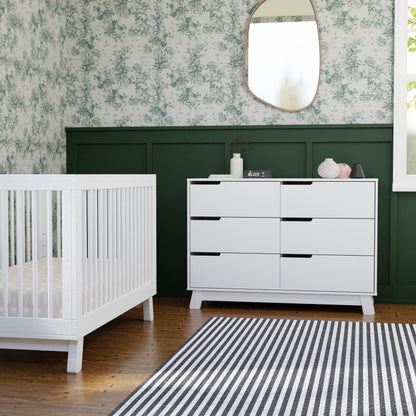 M4216W,Hudson 6-Drawer Double Dresser  Assembled in White Finish
