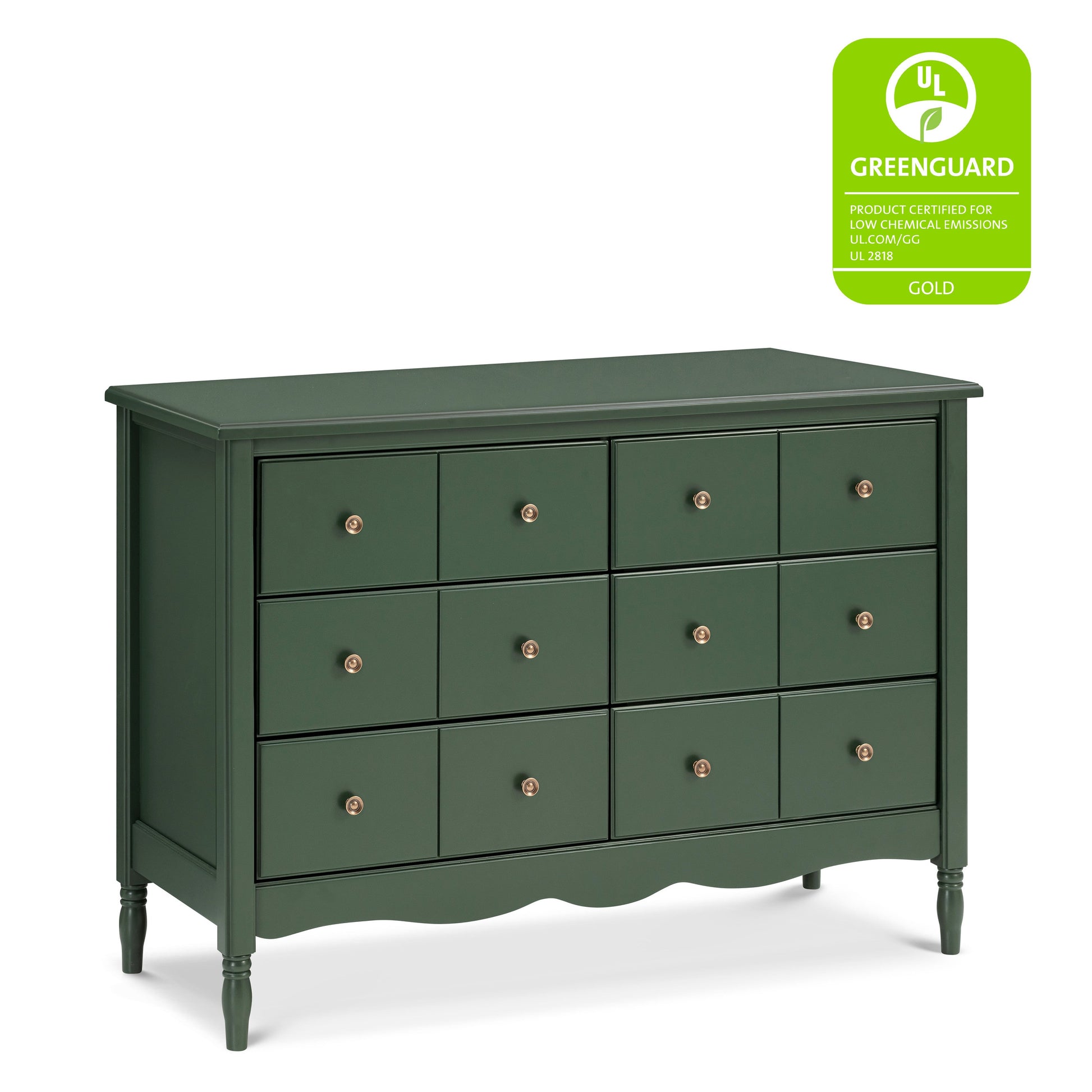 M7116FRGR,Liberty 6-Drawer Assembled Dresser in Forest Green