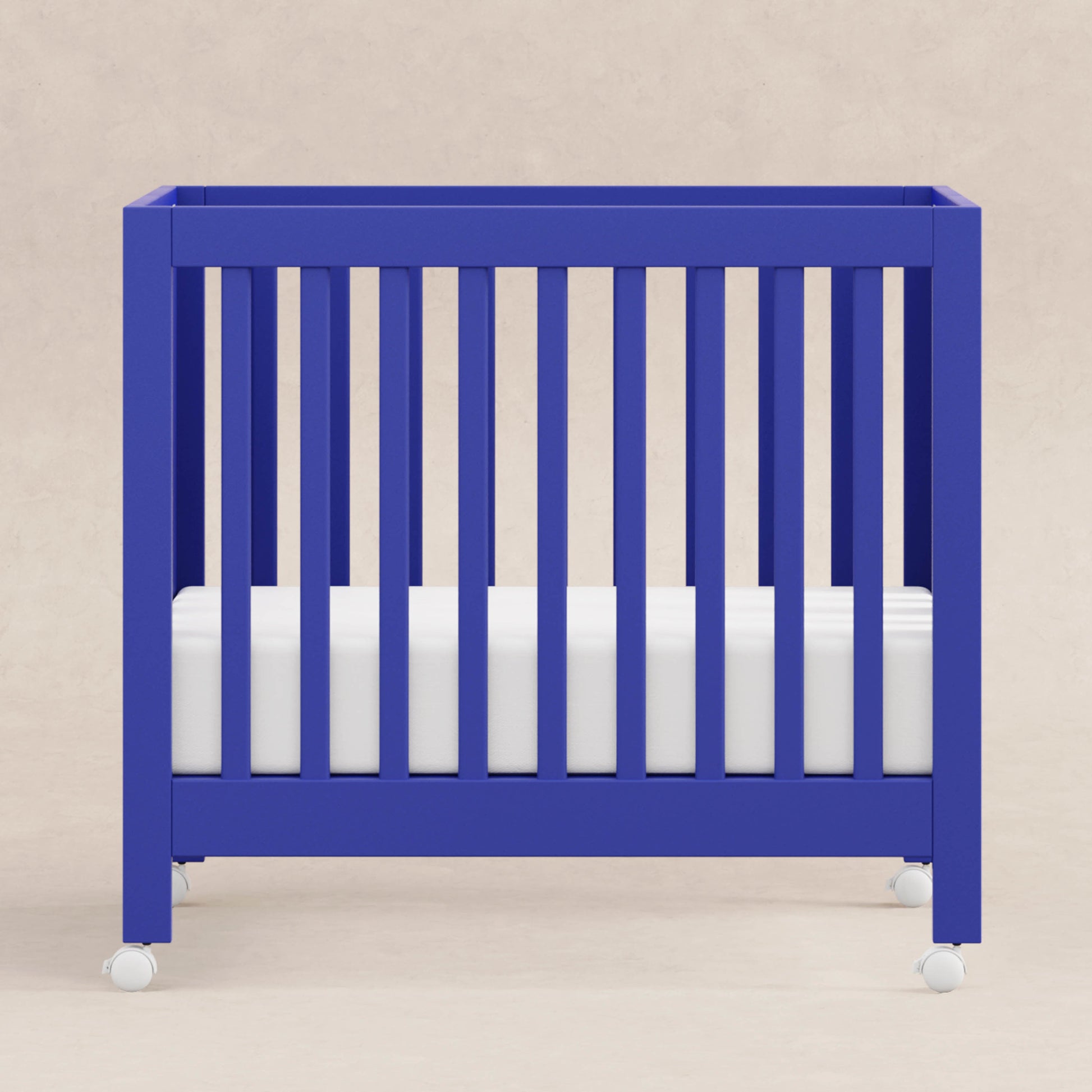 M6698CBT,Origami Mini Crib in Cobalt