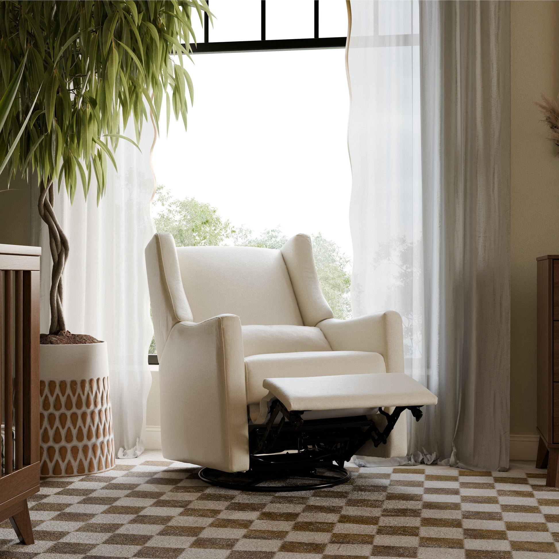 M11288PBEW,Kiwi Glider Recliner w/ Electronic Control and USB in Performance Beach Eco-Weave