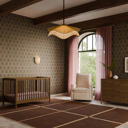 M27901NL,Swell 4-in-1 Convertible Crib w/Toddler Conversion Kit in Natural Walnut