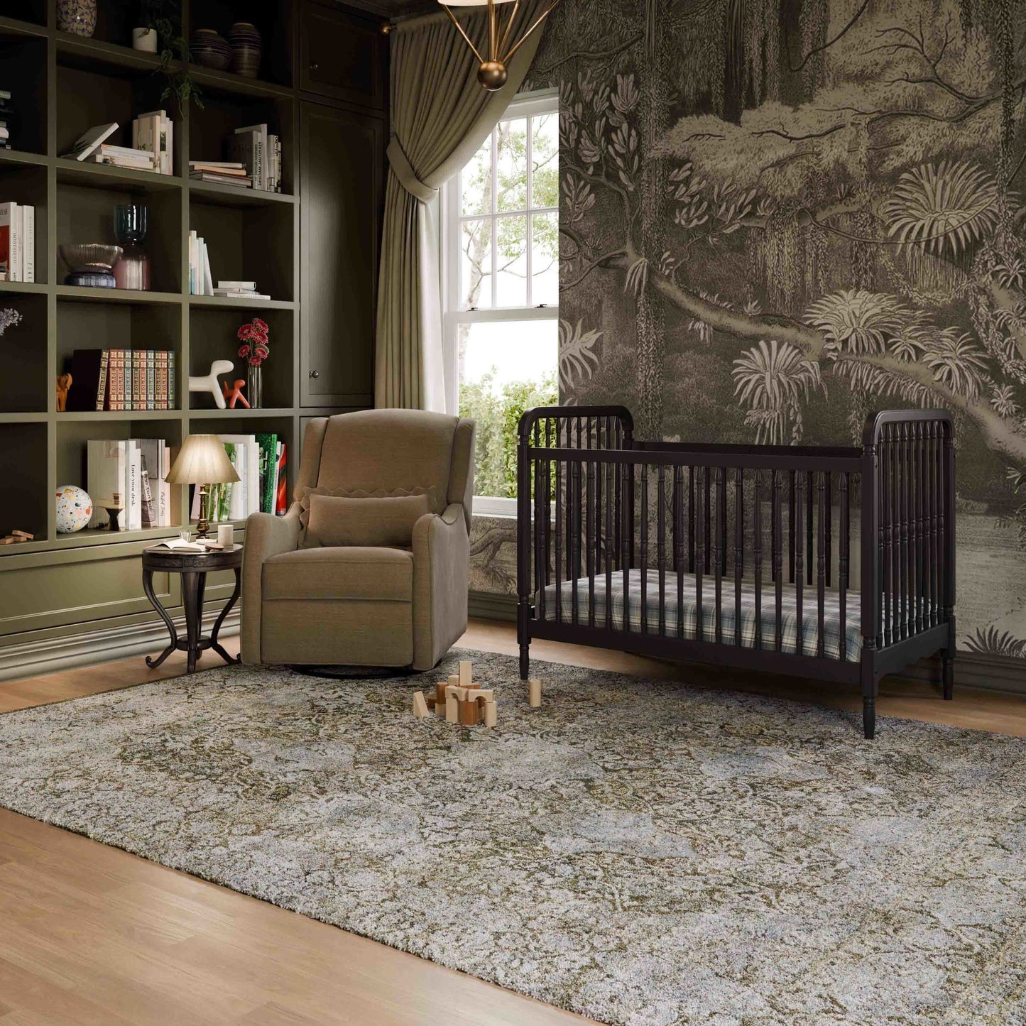 M27787PTEB,Devon Recliner and Swivel Glider in Performance Truffle Eco-Basketweave