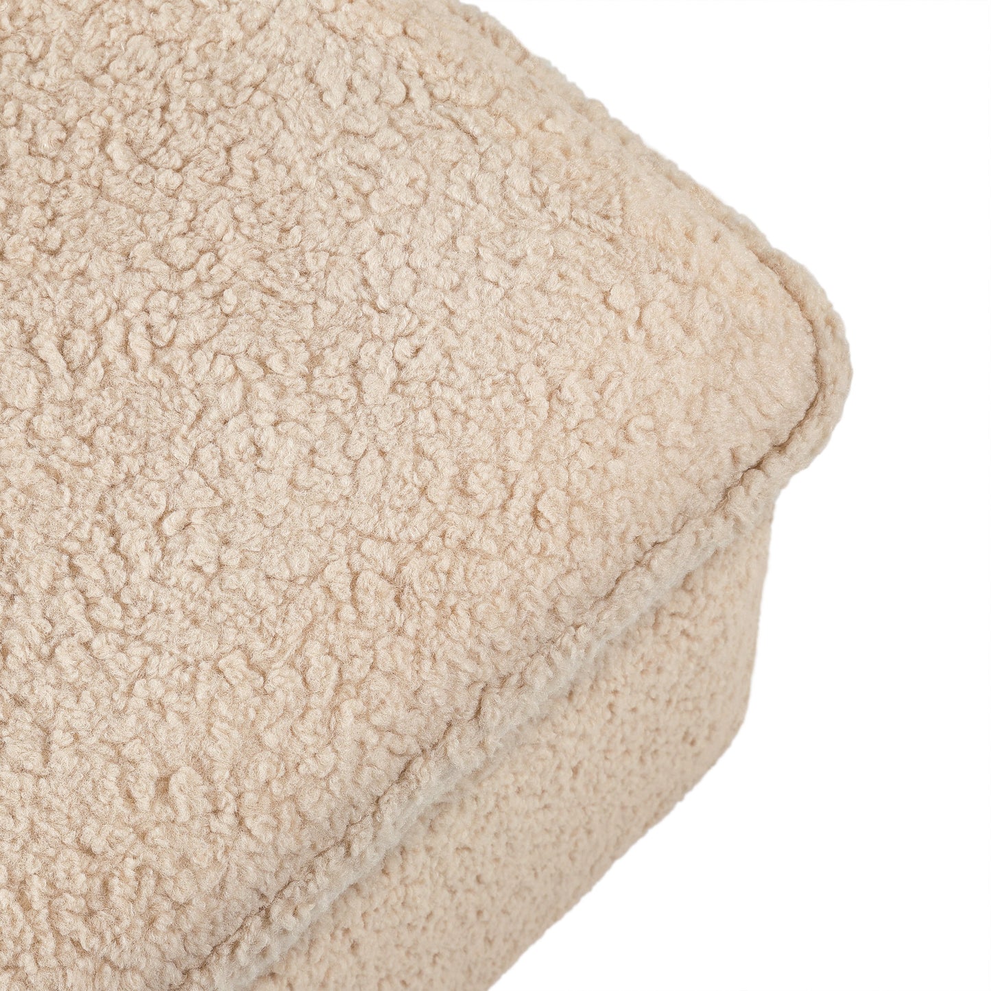 M20985CSG,Cali Storage Ottoman in Chai Shearling