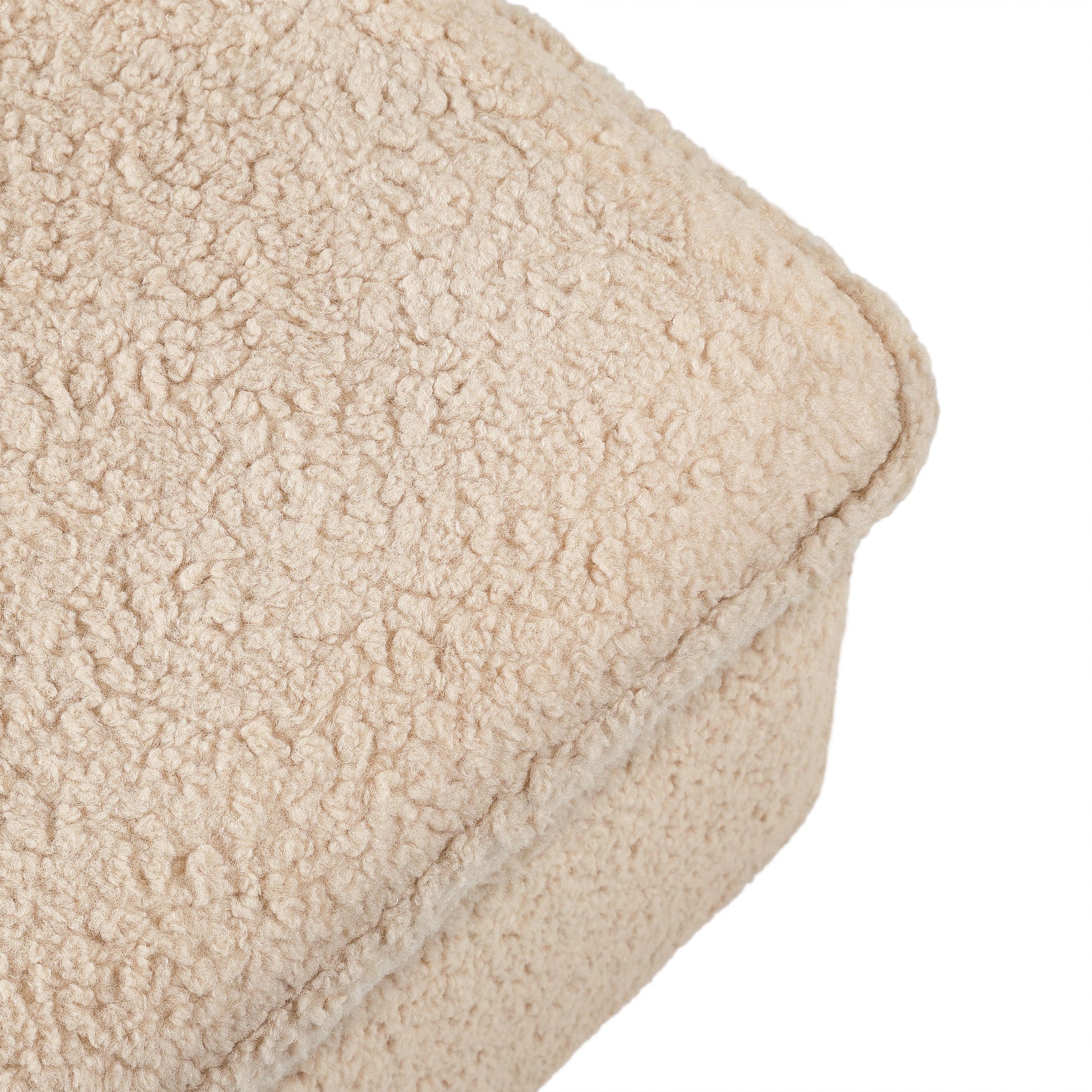 M20985CSG,Cali Storage Ottoman in Chai Shearling