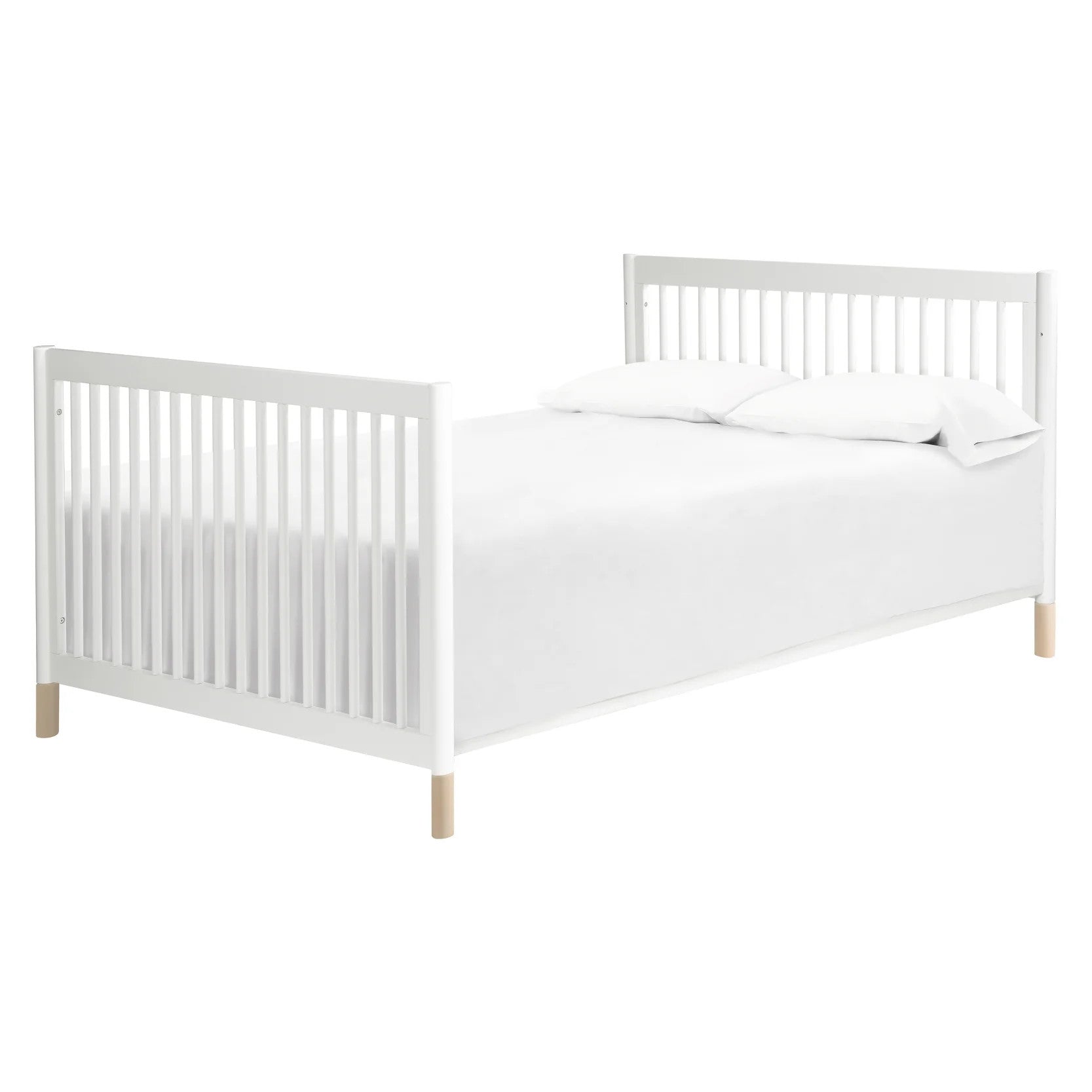M12901WNX,Gelato 4-in-1 Convertible Crib w/Toddler Conversion Kit in White  NX Feet